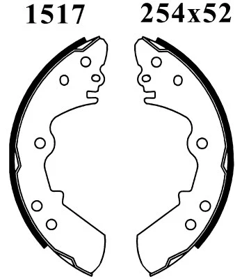 Brake Shoe Set (01517)