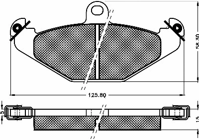 Brake Pad Set, disc brake (10500)