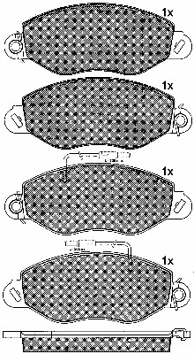 Brake Pad Set, disc brake (10796)