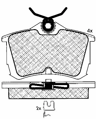 Brake Pad Set, disc brake (10911)