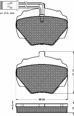Brake Pad Set, disc brake (10469)