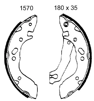 Brake Shoe Set (01570)