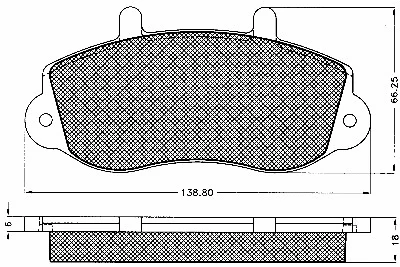 Brake Pad Set, disc brake (10619)