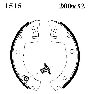 Brake Shoe Set (01515)