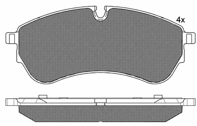 Brake Pad Set, disc brake (20264)