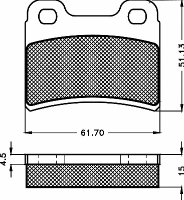 Brake Pad Set, disc brake (10507)