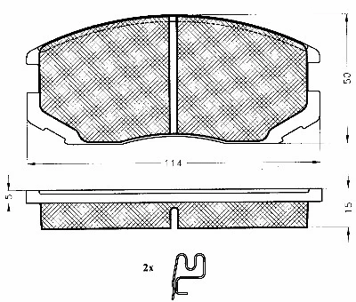 Brake Pad Set, disc brake (10815)