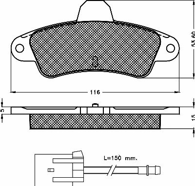 Brake Pad Set, disc brake (10509)