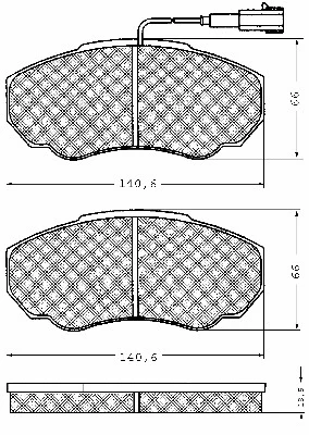 Brake Pad Set, disc brake (10641)