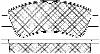 Brake Pad Set, disc brake (10970)