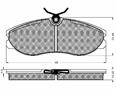 Brake Pad Set, disc brake (10380)