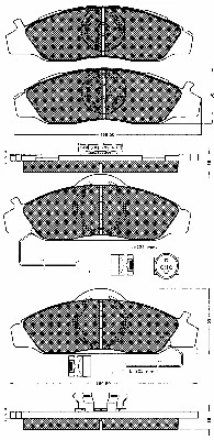 Brake Pad Set, disc brake (10676)