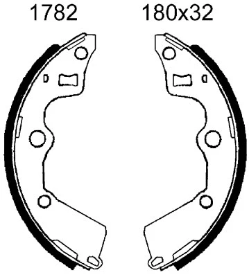 Brake Shoe Set (01782)