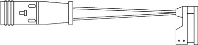 Warning Contact, brake pad wear (09030)