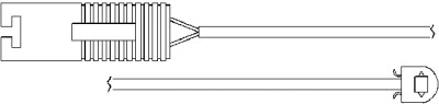 Warning Contact, brake pad wear (09011)