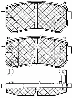 Brake Pad Set, disc brake (10902)
