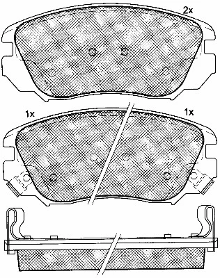Brake Pad Set, disc brake (10932)