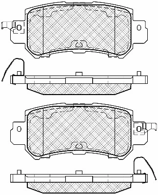 Brake Pad Set, disc brake (20066)