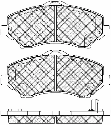 Brake Pad Set, disc brake (10992)
