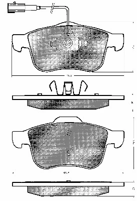 Brake Pad Set, disc brake (10754)