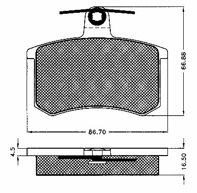 Brake Pad Set, disc brake (10453)