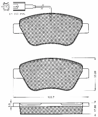 Brake Pad Set, disc brake (10567)