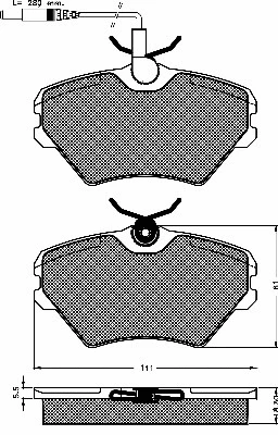 Brake Pad Set, disc brake (10387)
