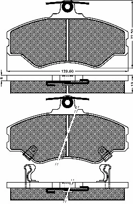 Brake Pad Set, disc brake (10390)