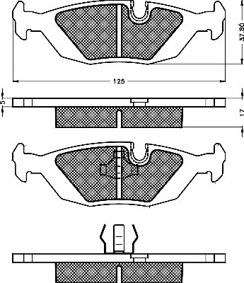 Brake Pad Set, disc brake (10459)