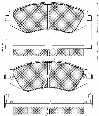 Brake Pad Set, disc brake (10590)