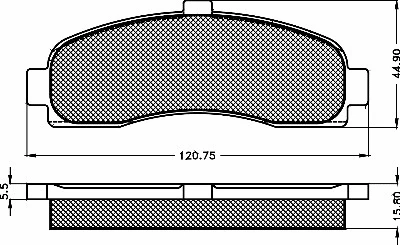 Brake Pad Set, disc brake (10364)