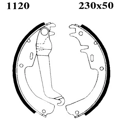 Brake Shoe Set (01120)