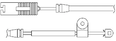 Warning Contact, brake pad wear (09021)