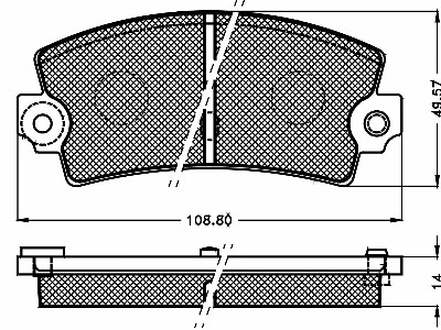 Brake Pad Set, disc brake (10439)
