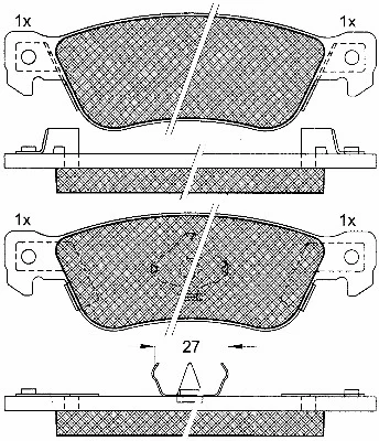 Brake Pad Set, disc brake (10765)