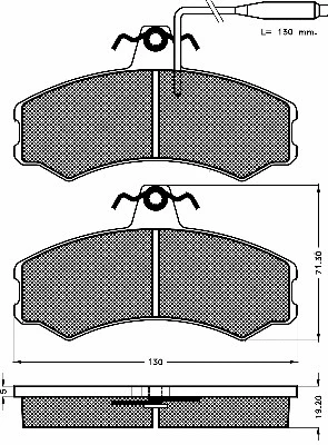 Brake Pad Set, disc brake (10526)
