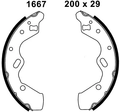 Brake Shoe Set (01667)