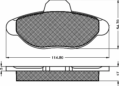 Brake Pad Set, disc brake (10357)