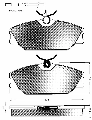 Brake Pad Set, disc brake (10191)