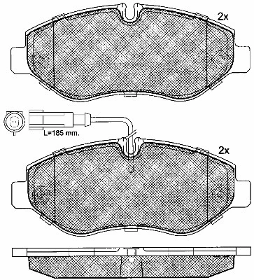 Brake Pad Set, disc brake (10936)