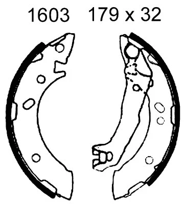 Brake Shoe Set (01603)