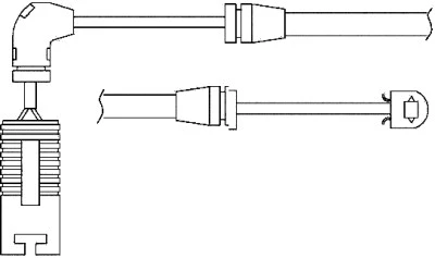 Warning Contact, brake pad wear (09019)