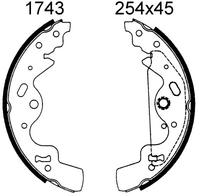 Brake Shoe Set (01743)
