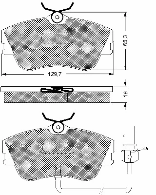 Brake Pad Set, disc brake (10657)