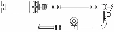 Warning Contact, brake pad wear (09026)