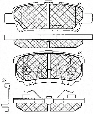 Brake Pad Set, disc brake (10827)