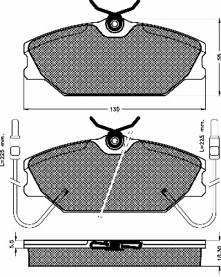 Brake Pad Set, disc brake (10192)