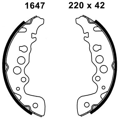 Brake Shoe Set (01647)
