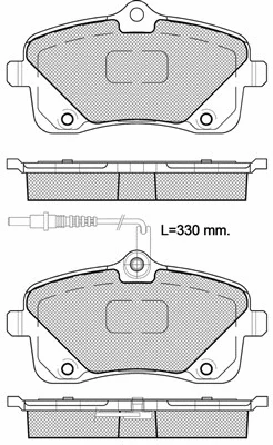 Brake Pad Set, disc brake (20167)