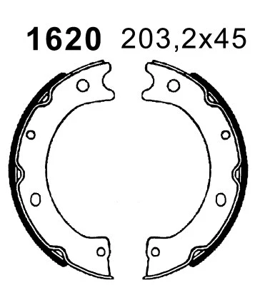 Brake Shoe Set, parking brake (01620)